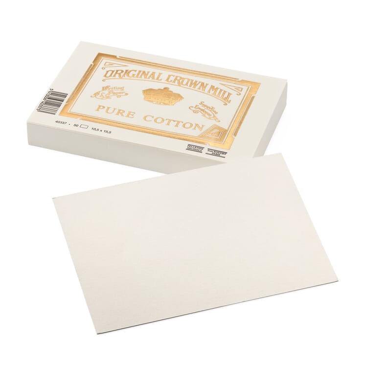 Briefkarte, Crown Mill Cotton