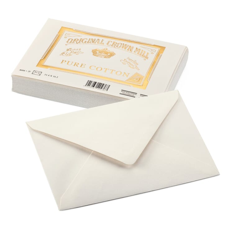 Briefkarten-Kuvert, Crown Mill Cotton