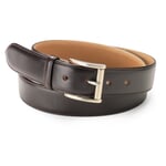 Cowhide leather belt three layers Dark brown