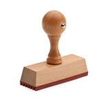 Madera de haya estampada a mano 3 líneas (2,5 × 7 cm)