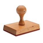 Handstempel Buchenholz 9-zeilig (7 × 10 cm)