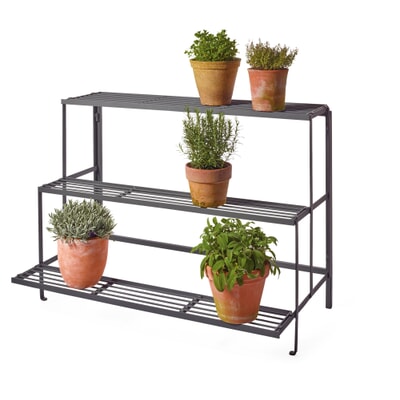 Faltbare Blumenbank Stahl
