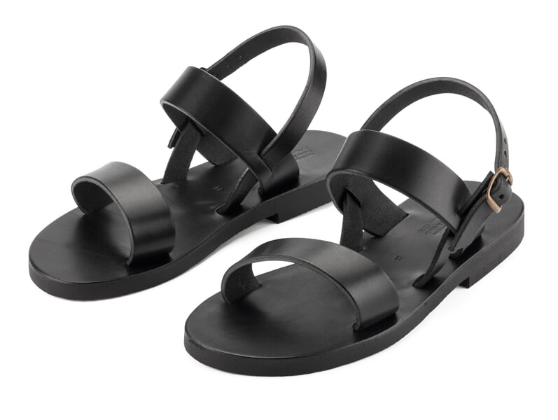 Benediktiner Herrensandalen Schwarz