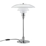 Lámpara de sobremesa Louis Poulsen de cristal opal PH 3/2 Cromado