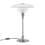 Table Lamp Opaline Glass PH 3/2 by Louis Poulsen Chrome plated