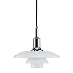 Louis Poulsen Hanglamp Opaalglas PH 3/2 Verchroomd