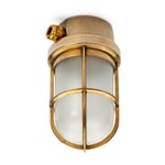 Plafondlamp messing gegoten