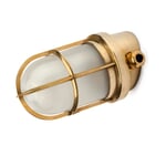 Væglampe i støbt messing