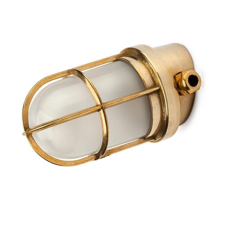 Væglampe i støbt messing