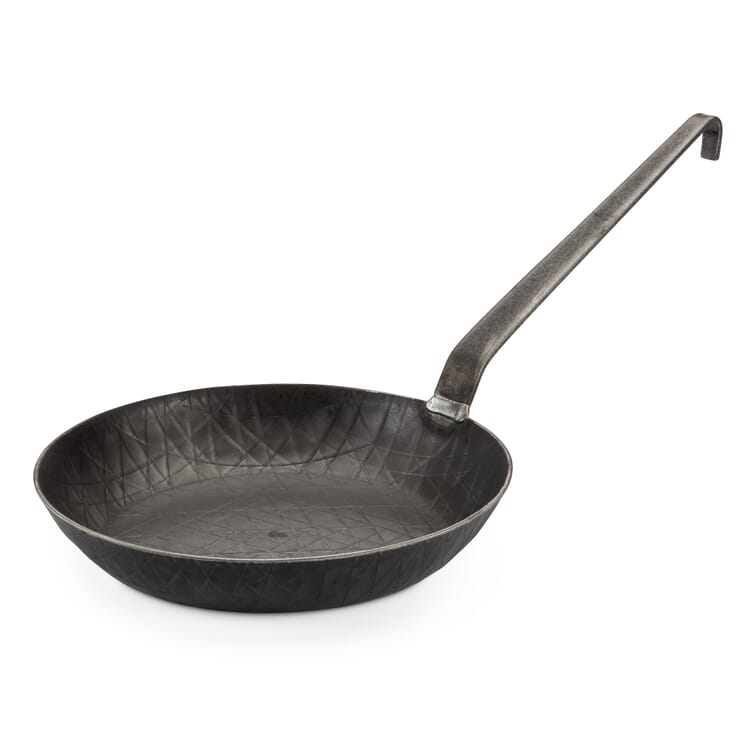 Wrought Iron Frying Pan with High Rim, 24 cm