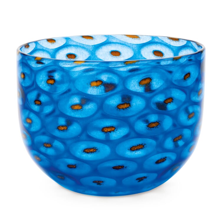 Mundblæst glasskål