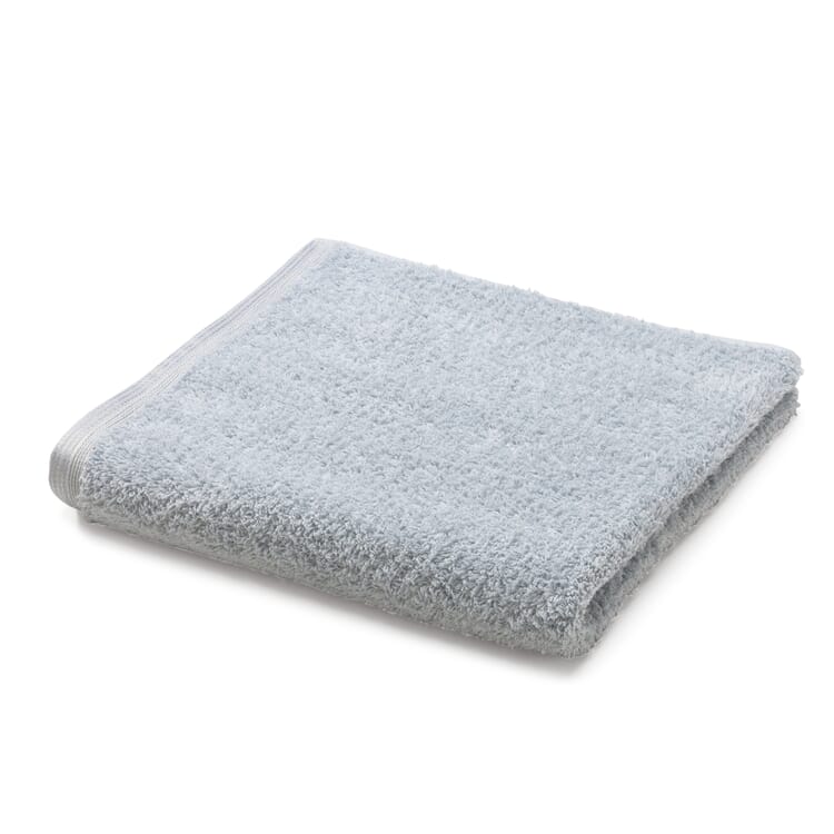 Cotton terry shower towel, Light gray