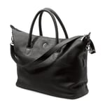 Ladies’ Red-tan Leather Bag Black