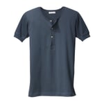 Camiseta de media manga para hombre Azul oscuro