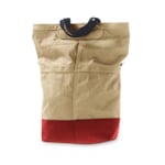 Radtasche Beutel Beige / Rot