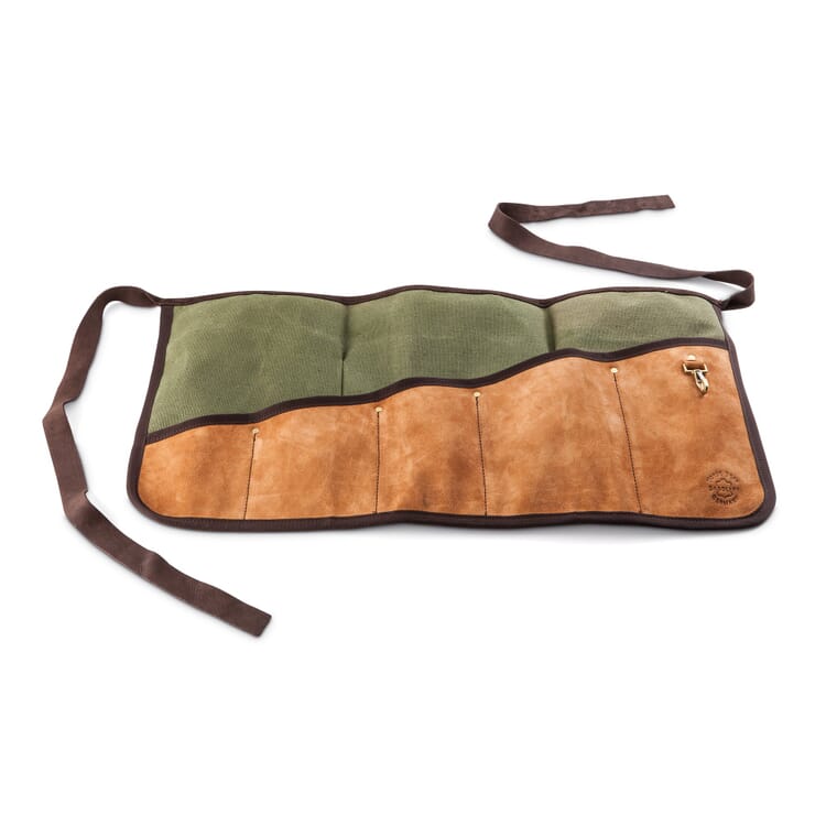 Tool apron leather with canvas