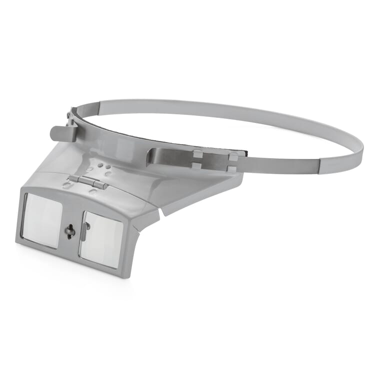 Binocular headband magnifier with glass lenses