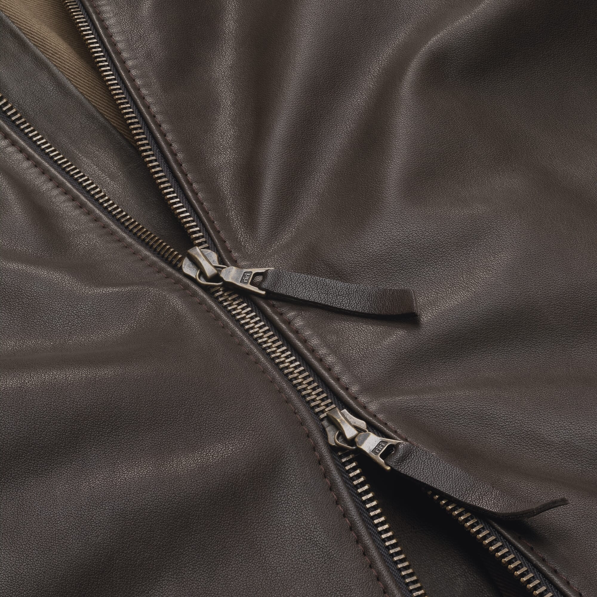【mnem】Chane Crack Leather Jacket Lute Crack Leather Jacket (2 colors) - mnem