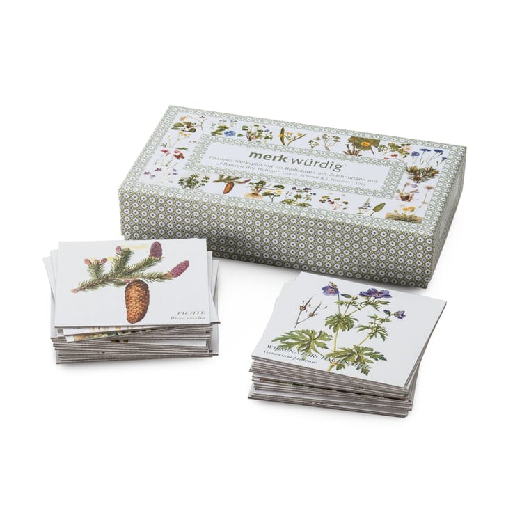 Jeu de mémoire sur les plantes de prairie