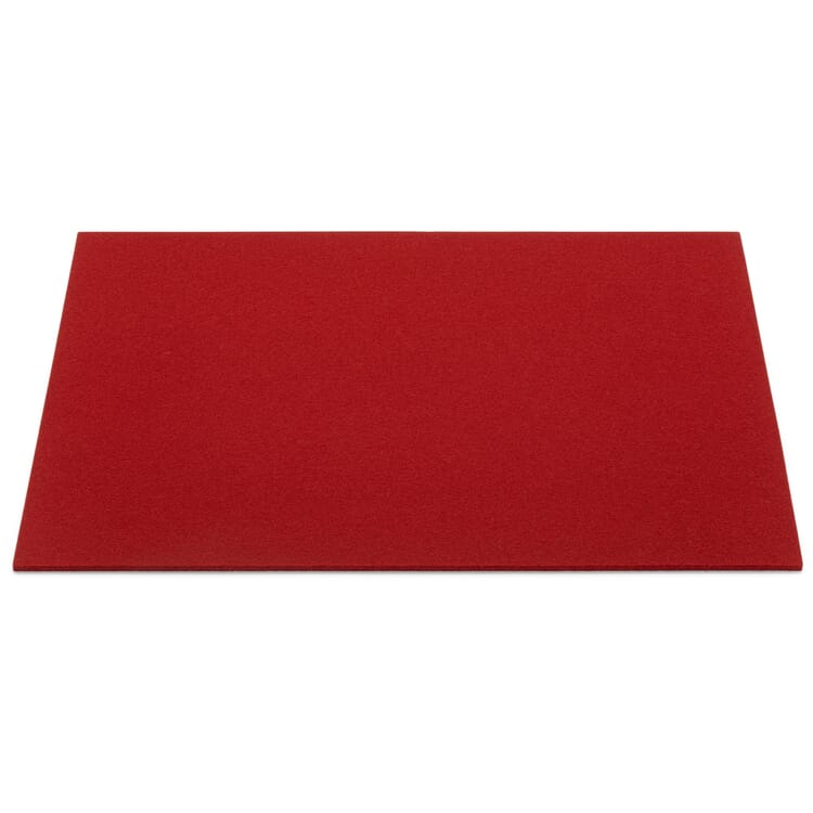 Felt placemat, Red