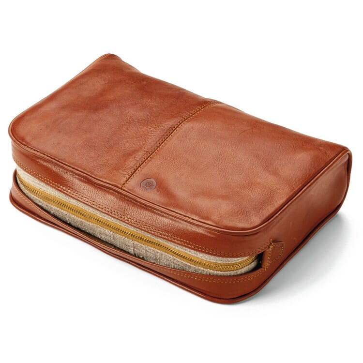 Sonnenleder Borsa da toilette, Naturale