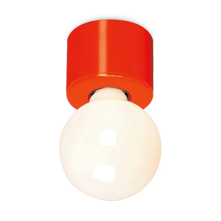 Wall and ceiling lamp stewpot, Luminous orange RAL 2005