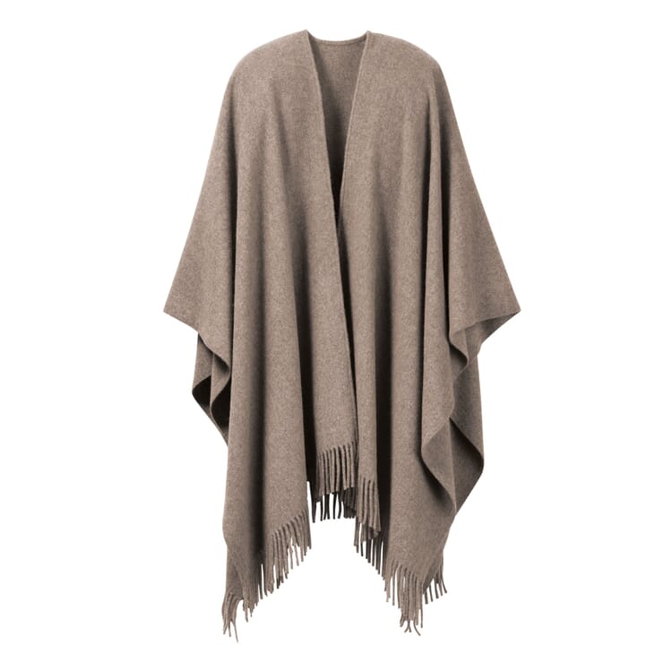 Poncho en laine d'agneau