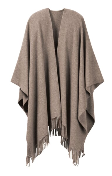 Poncho lambswool