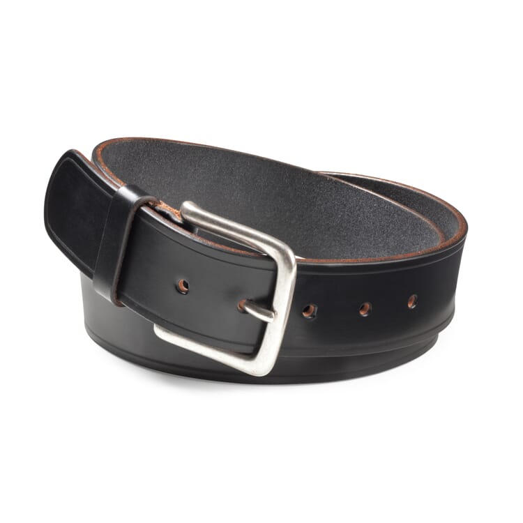 Belt English saddle leather, Black