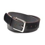 Cintura in cuoio da sella inglese Nero