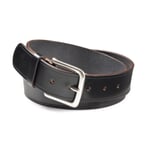 English Saddle Leather Belt Black
