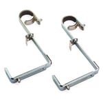 Balcony box holder for round railings