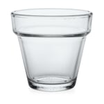 Stackable serving glass tempered glass