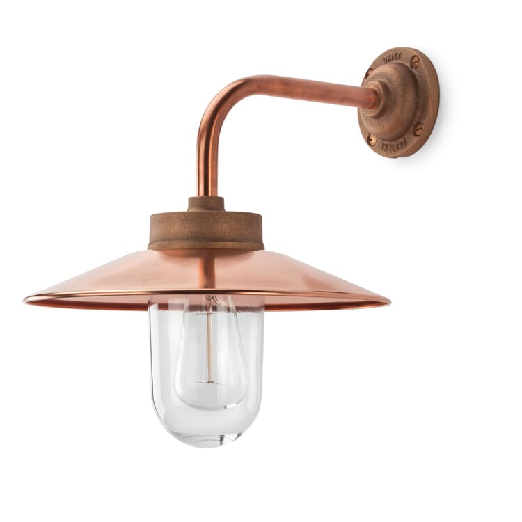 Buitenwandlamp gegoten brons en koper Rechthoekig