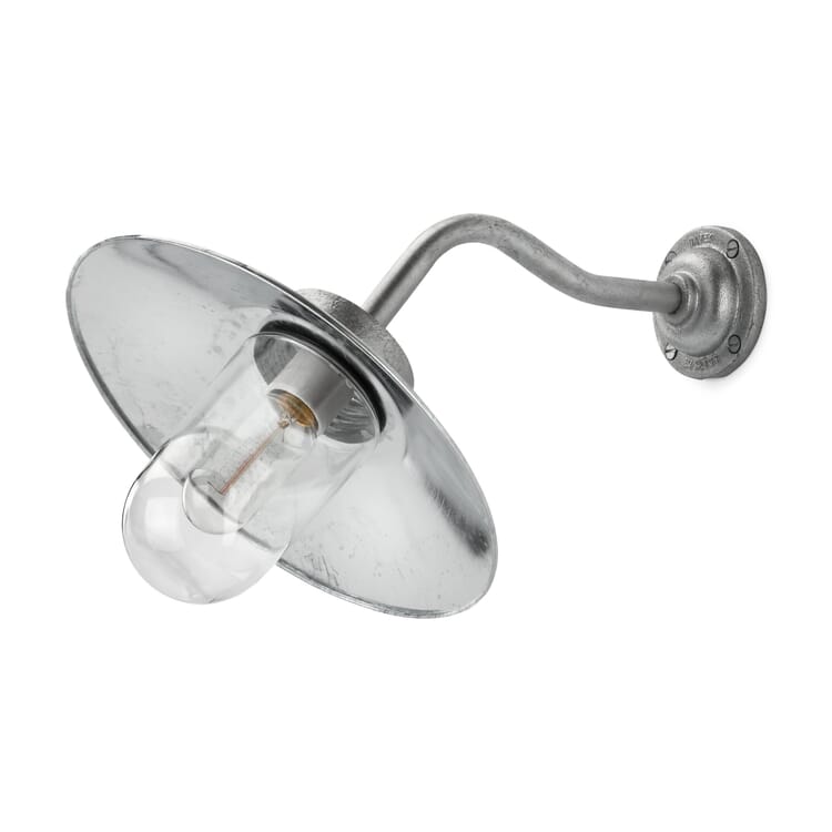 Buitenwandlamp schuin, Staal