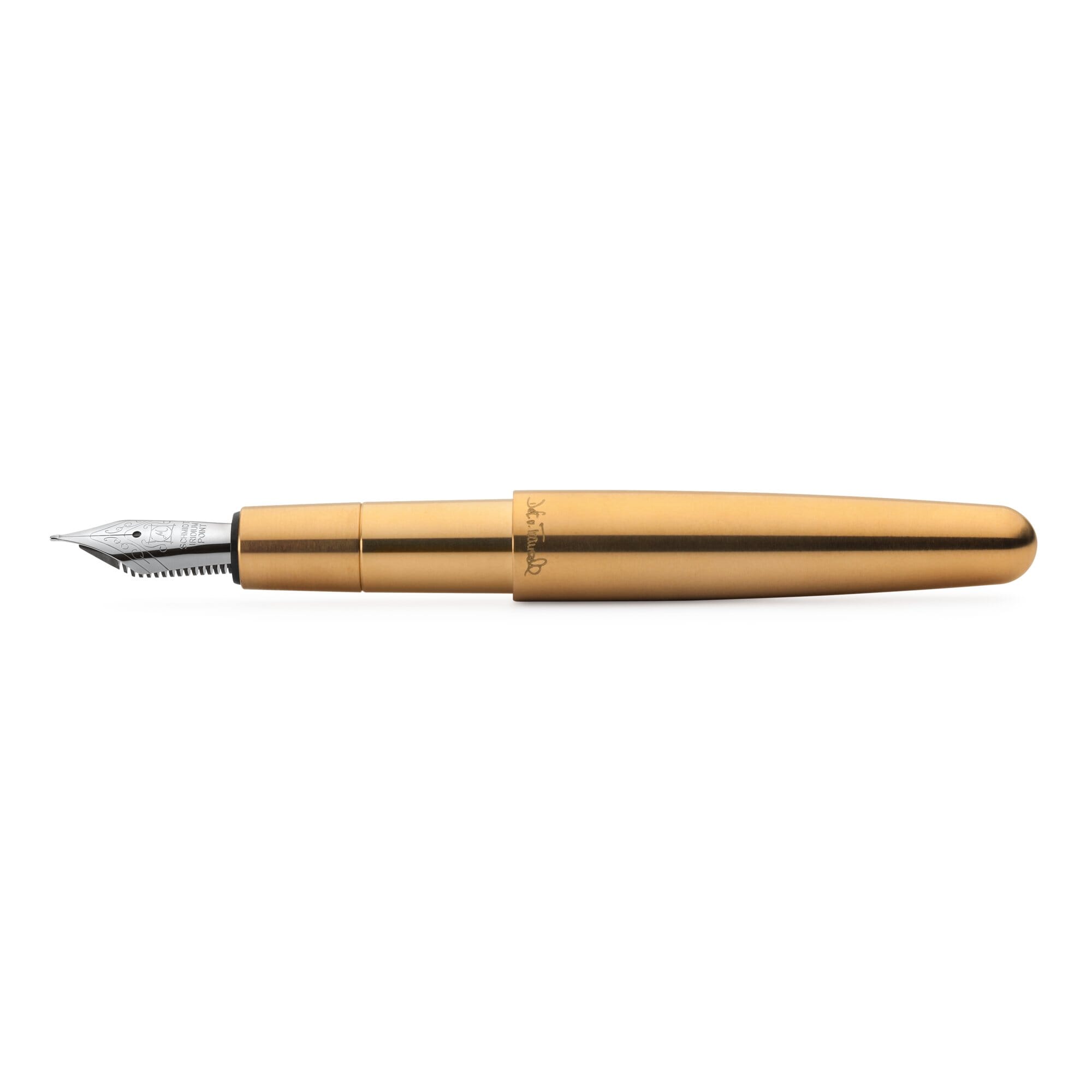 Pocket fountain pen brass, F