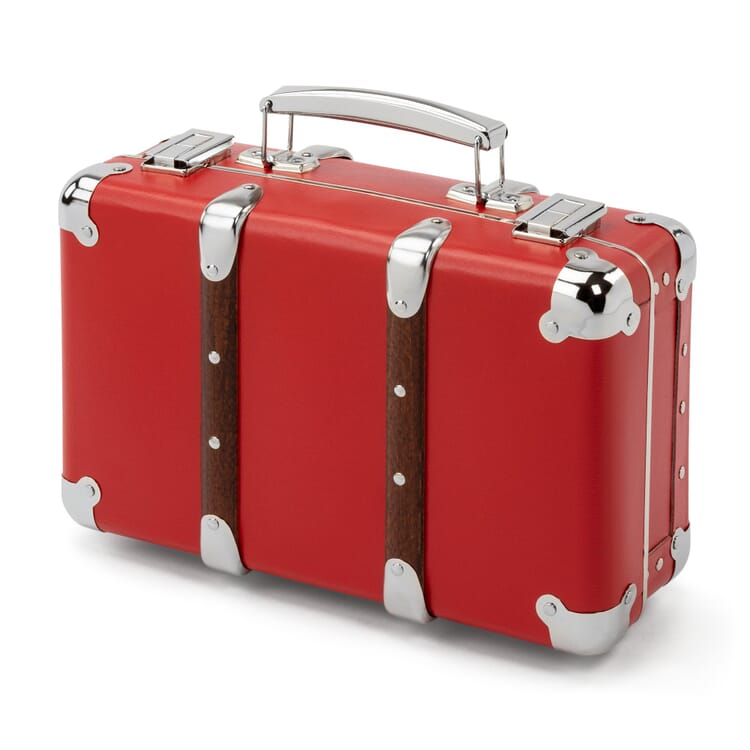 Cardboard case with wooden strips, W 30 x H 20 x D 11.5 cm