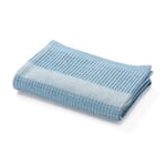 Half Linen Piqué Weave Hand Towel Blue