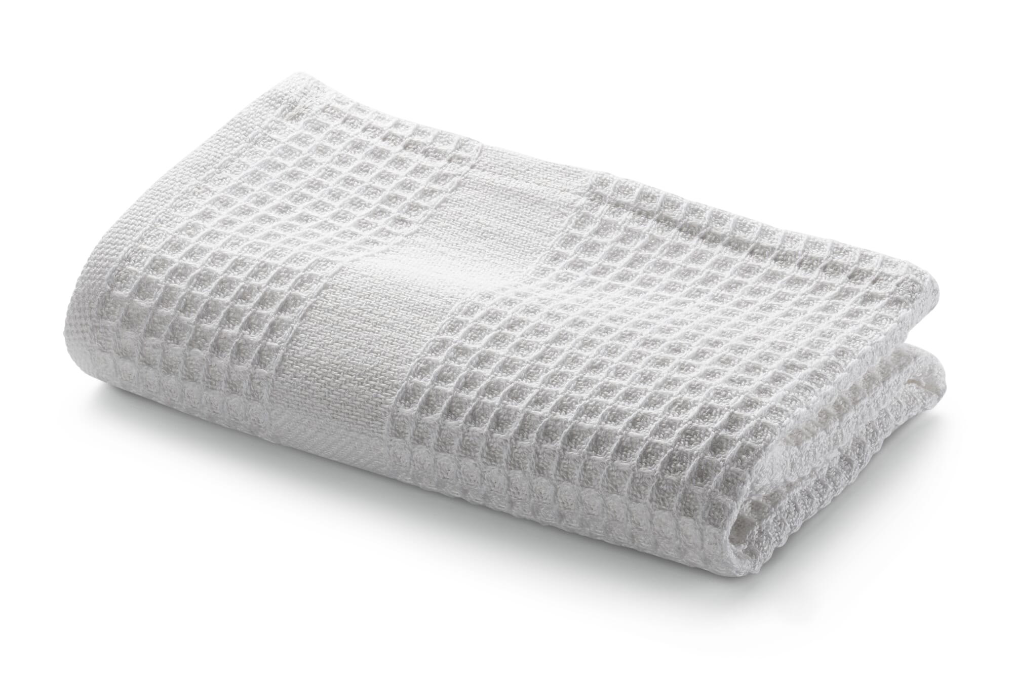 White Cotton Waffle Weave Towel