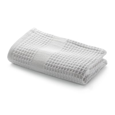 Linen Tales - White Linen & Cotton Honeycomb Waffle Towels
