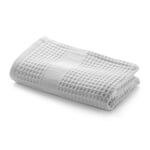 Towel waffle piqué half linen white Guest towel