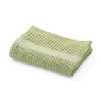 Guest Towel Waffle Weave Made of Half Linen Green