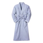 Men’s Novila Flannel Housecoat Light Blue
