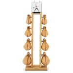 Vertical Dumbbell Rack Made of Wood by Nohrd Ash Wood