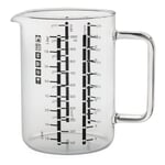 Caraffa graduata in vetro borosilicato