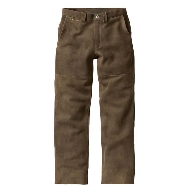 Deerskin trousers old tanned, Olive