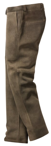 Deerskin broek oude zeem gelooid Olive