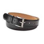 Ceinture en cuir de vachette à trois couches Noir