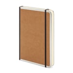 Carnet de notes bord métal A5 Vierge Marron