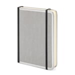 Metal-Edged Notebook B6 Blank Grey
